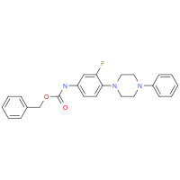 N-benzyloxycarbonyl-3-fluoro-4-(4'-phenylpiperazinyl)aniline