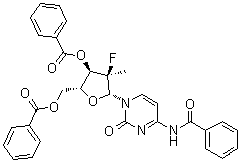 (2'R)-N-Benzoyl-2'-deoxy-2'-fluoro-2'-methylcytidine 3',5'-dibenzoate
